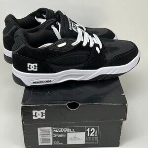 DC Men's DC Maswell Shoes, Black/White, Size 12